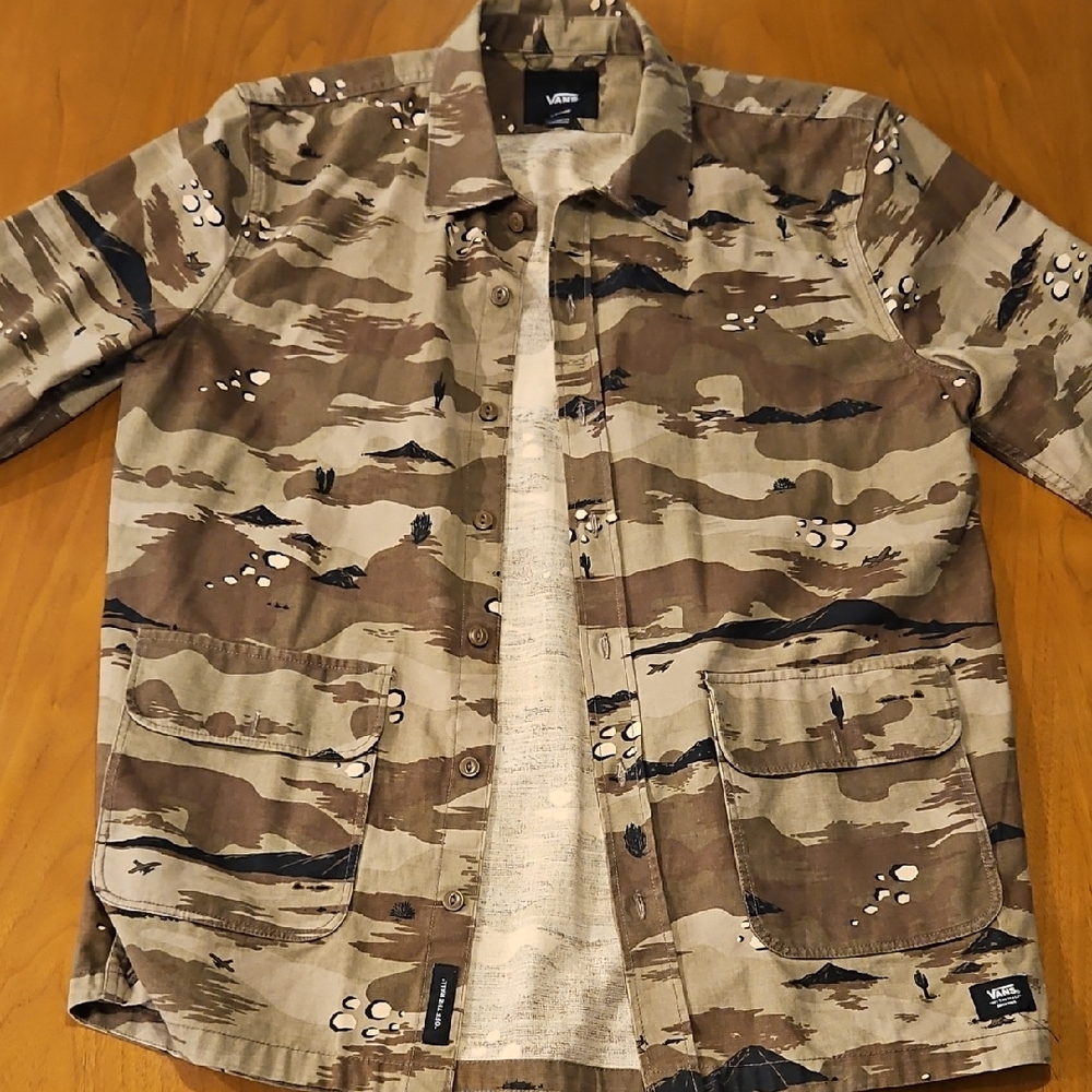 Vans Brown Camo Button-Up Jacket